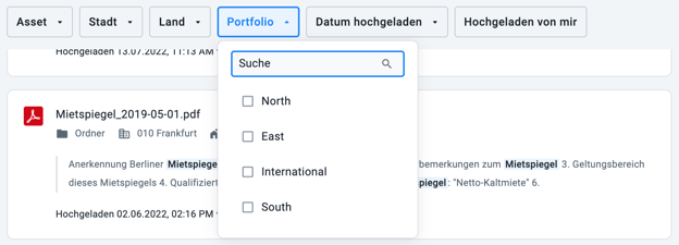 Jan - portfolio filter - DE